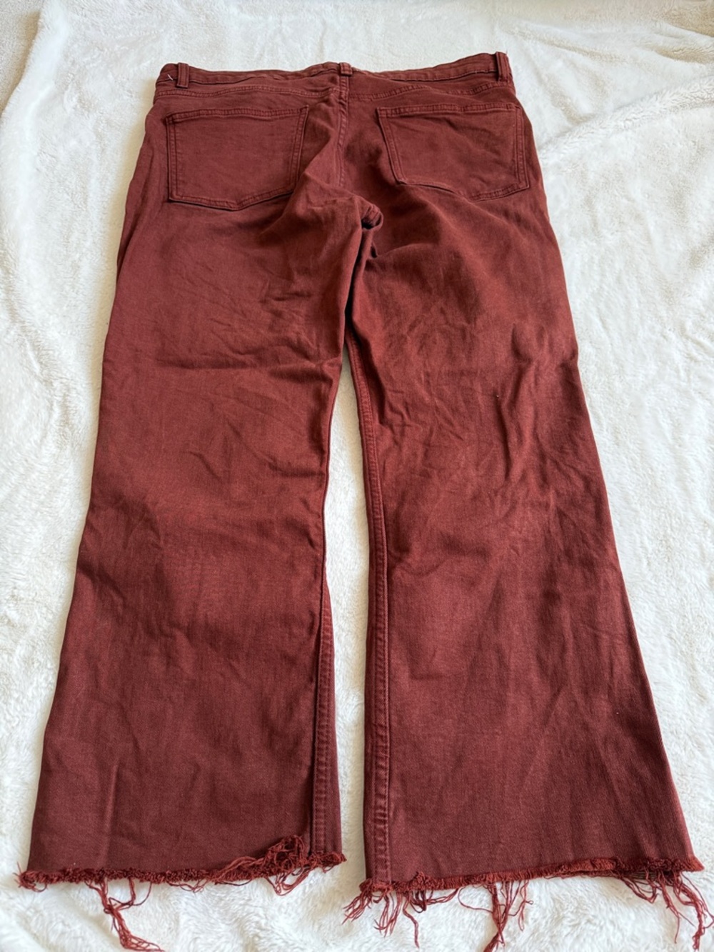 Bundle of Four Denim & Rust Jeans - Light Wash + Red - Picture 7 of 15